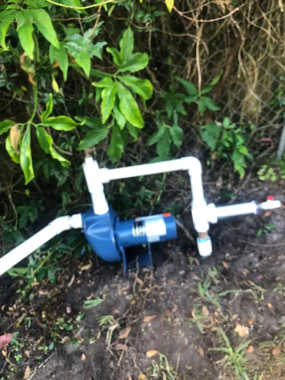 Submersible pump installation Florida pressure test
